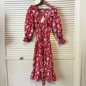 Mille June dress in Red floral
